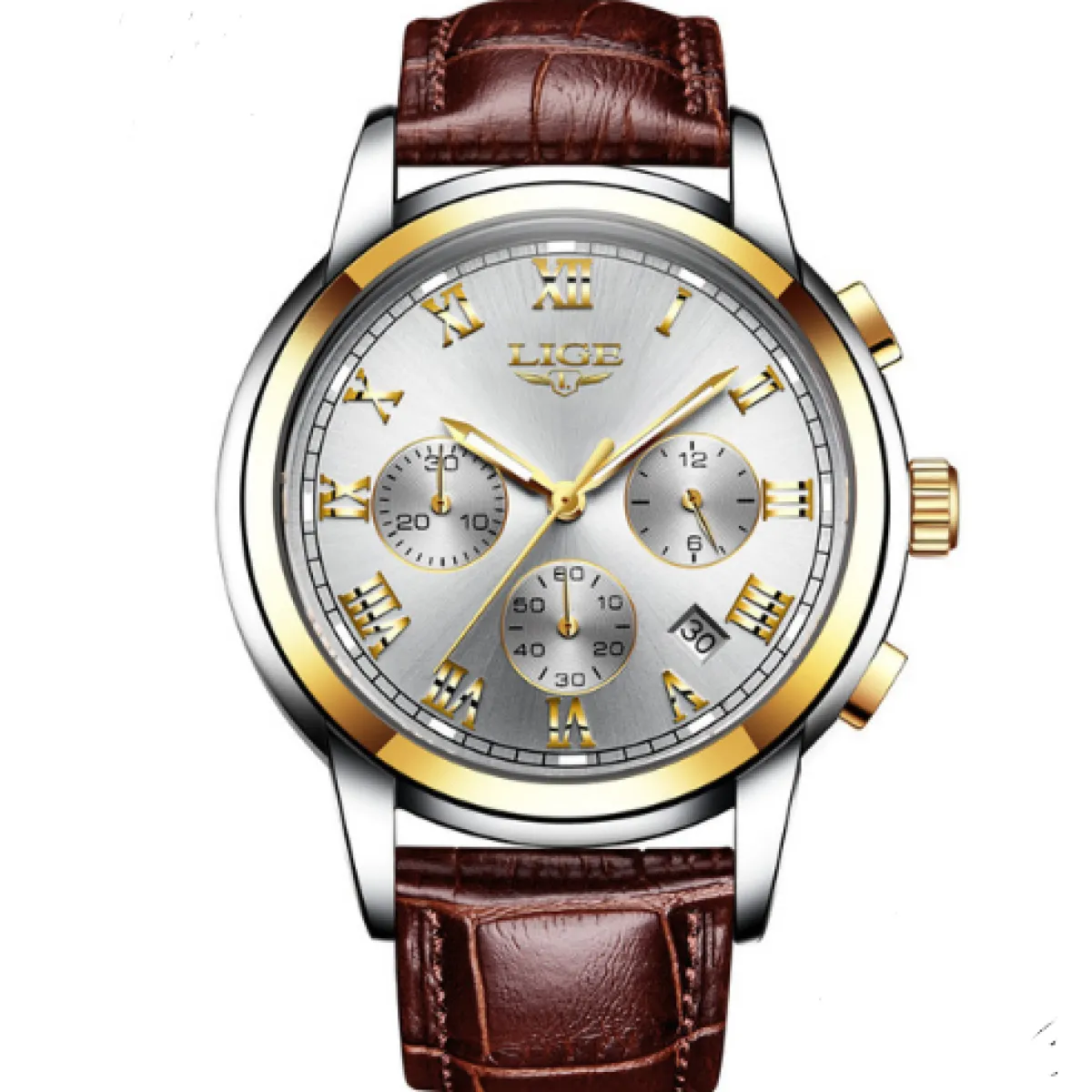 Men's Leather Casual Watch