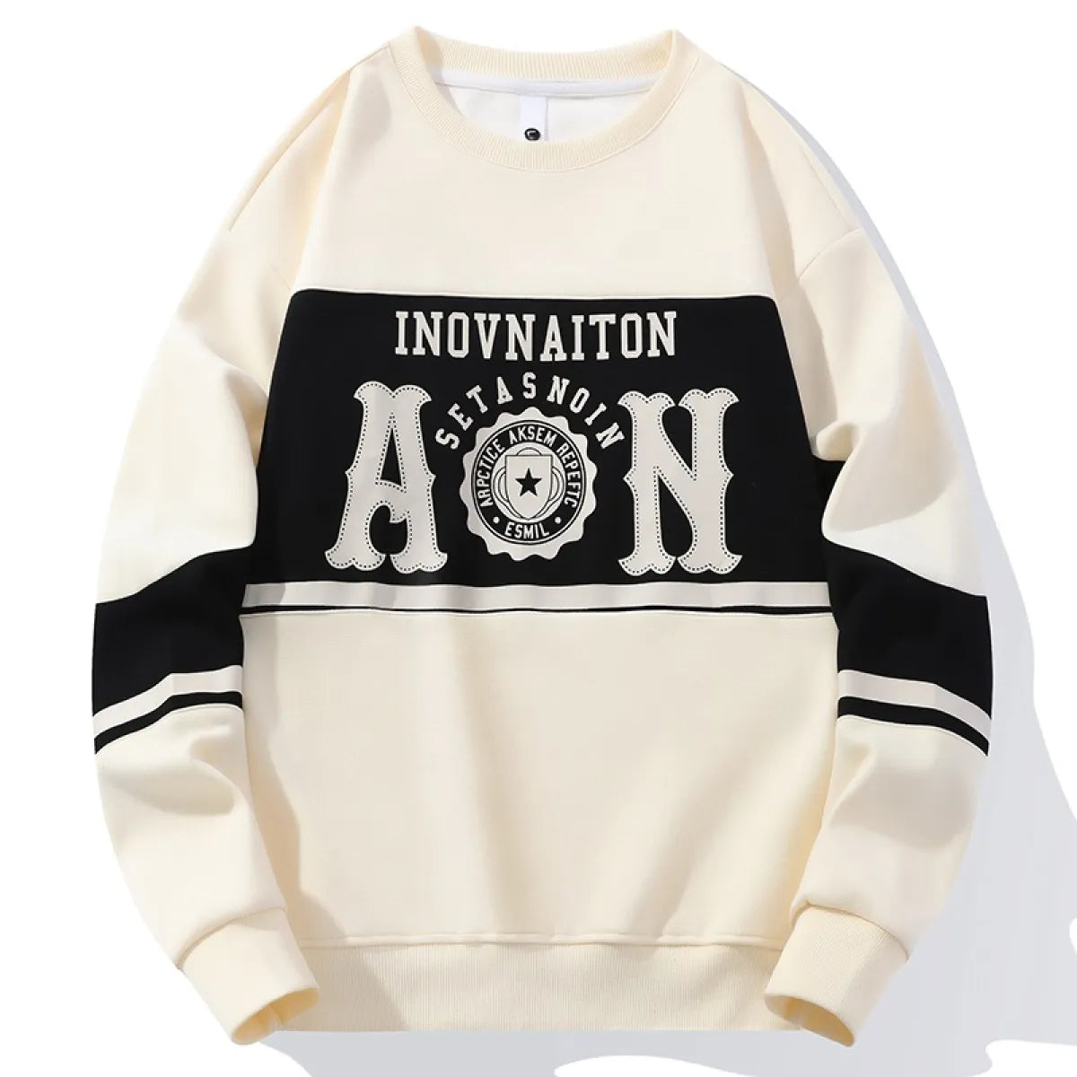 Men's Fashion Print Crewneck Sweatshirt