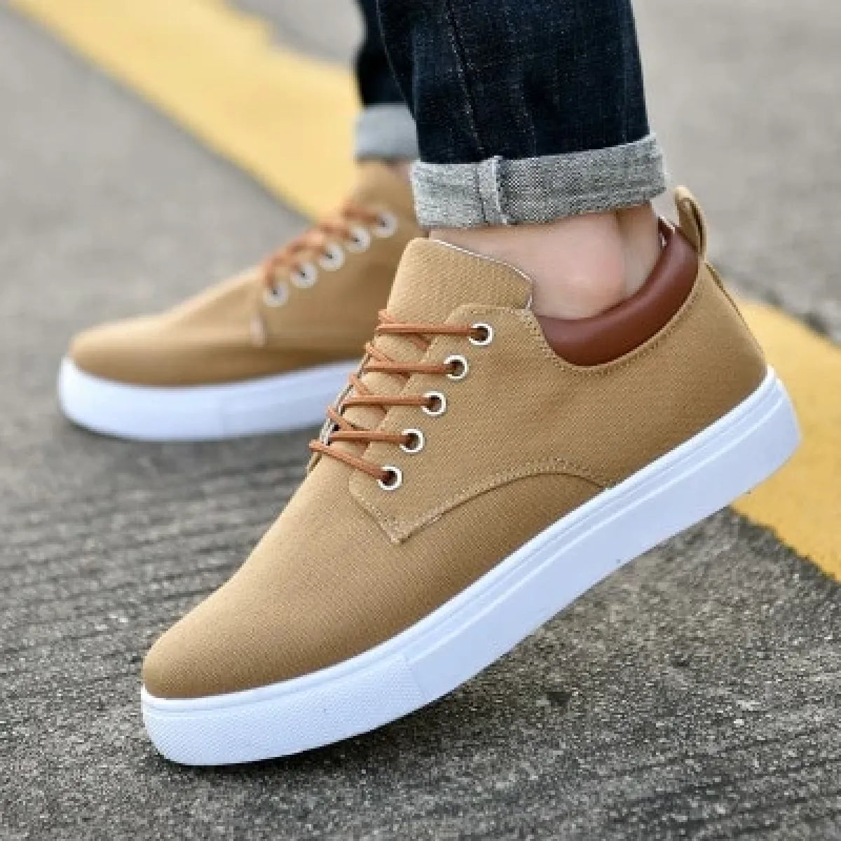 Men's Breathable Canvas Sport Shoes