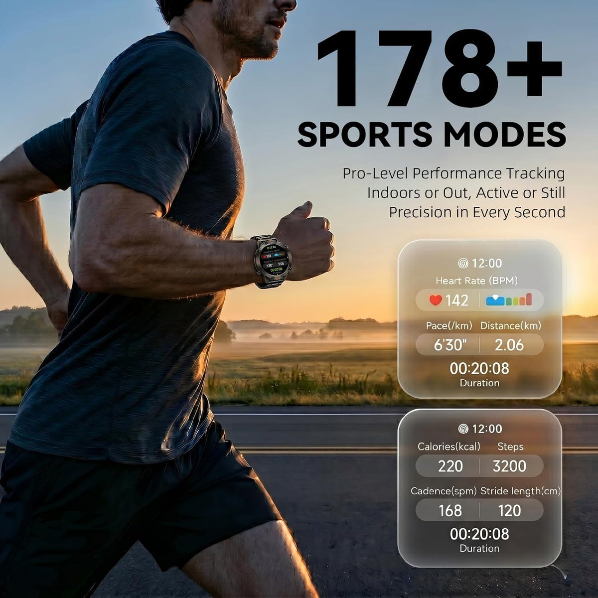WalkerFit Rugged Smart Watch for Men