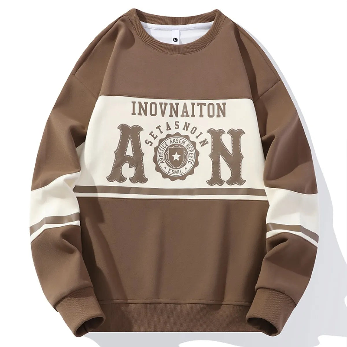 Men's Fashion Print Crewneck Sweatshirt