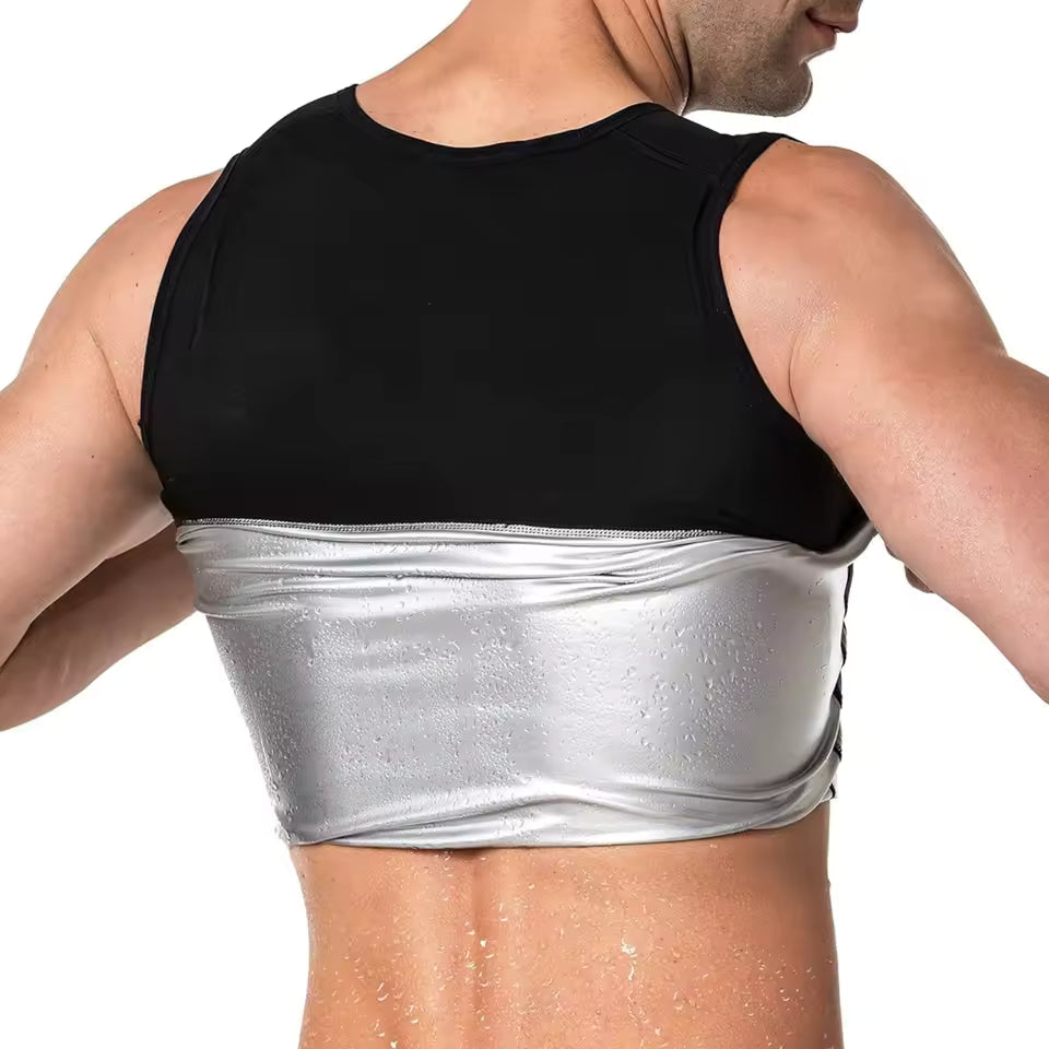 Men’s Sauna Sweat Shirt – Short Sleeve Body Shaper