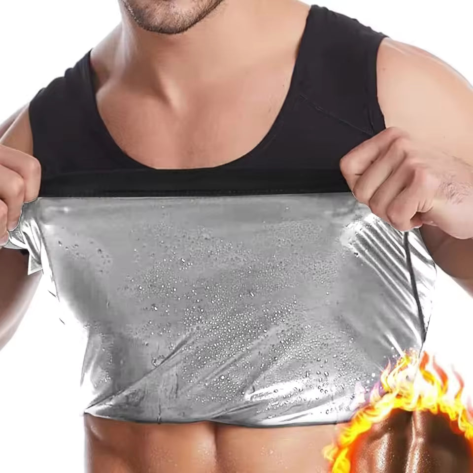 Men’s Sauna Sweat Shirt – Short Sleeve Body Shaper