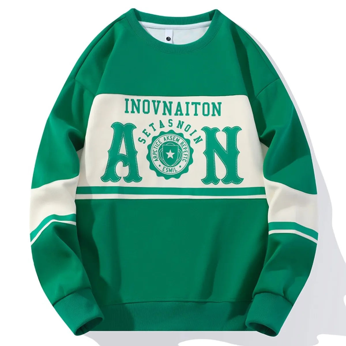 Men's Fashion Print Crewneck Sweatshirt